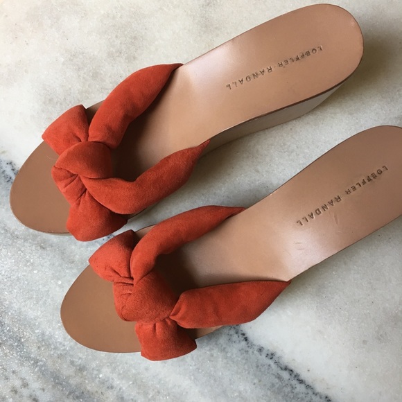 Loeffler Randall Taylor Wedge Mules - Picture 2 of 8